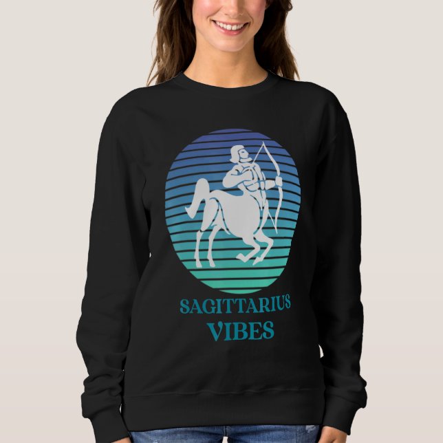 Sagittarius Zodiac Sign Sagittarius Vibes Sunset T Shirt (Framsida)