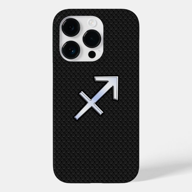 Sagittarius Zodiac Signon black snake skin (Baksida)