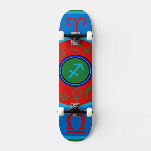 Sagittarius Zodiac Skateboard (Framsida)