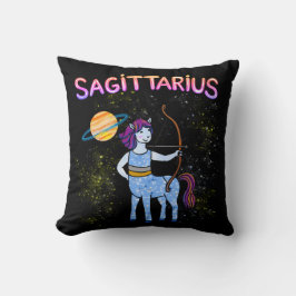 Sagittarius zodiac stjärna konstellation kudde