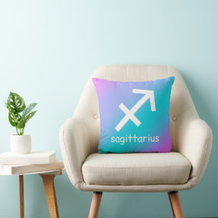 Sagittarius Zodiac Stjärntecken Astrology Gradient Kudde