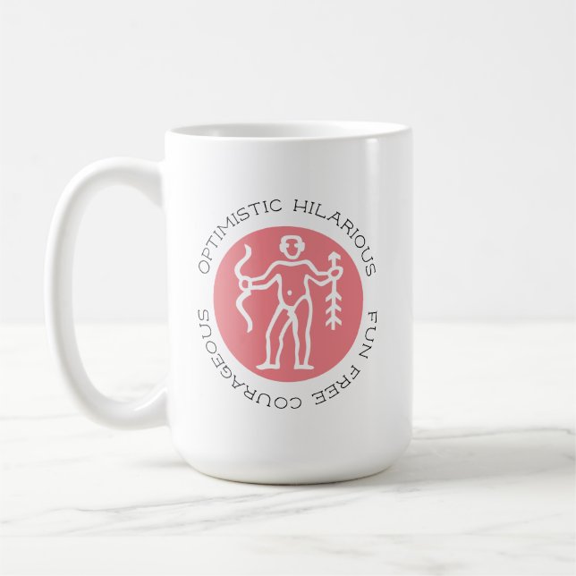 Sagittarius Zodiac Stjärntecken Personality Trait  Kaffemugg (Vänster)