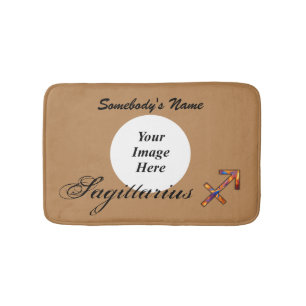 Sagittarius Zodiac Symbol Inslag av K Yoncich Badrumsmatta