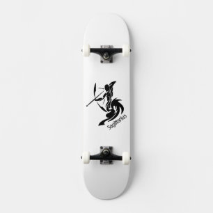 Sagittarius Zodiac Symbol och Sign Mini Skateboard Bräda 18,5 Cm