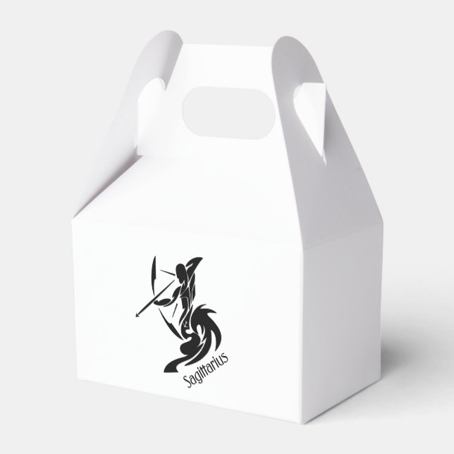Sagittarius Zodiac Symbol och Sign Presentaskar (Framsidan Sidan)