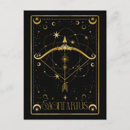 Sagittarius zodiac-symbol vykort