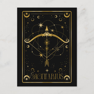 Sagittarius zodiac-symbol vykort