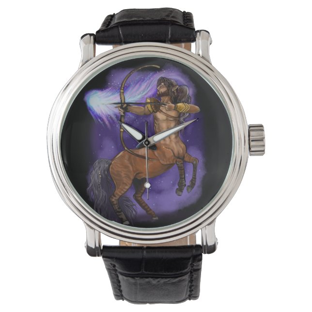 Sagittarius Zodiac-tecken Armbandsur (Framsida)