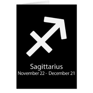 Sagittarius Zodiac-tecken Astrologi Hälsningskort