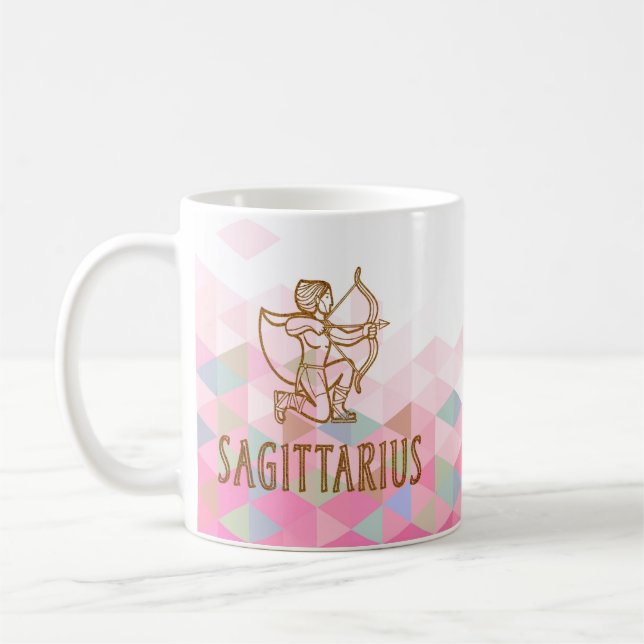 Sagittarius Zodiac-tecken Kaffemugg (Vänster)