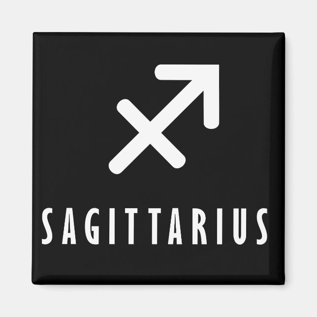 Sagittarius zodiac-tecken magnet (Framsidan)