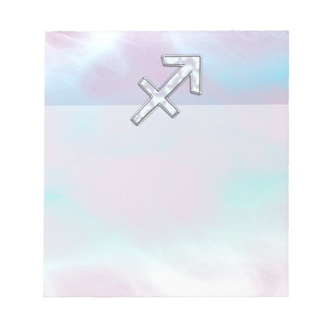 Sagittarius Zodiac-tecken Mor i Pearl Stil Anteckningsblock (Framsida)