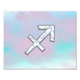 Sagittarius Zodiac-tecken Mor i Pearl Stil Fototryck