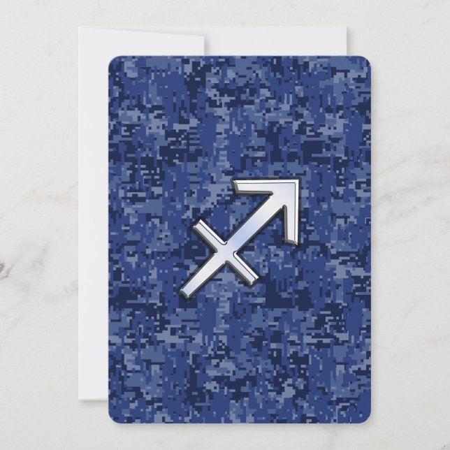 Sagittarius Zodiac-tecken på marin digitalkamera (Framsida)
