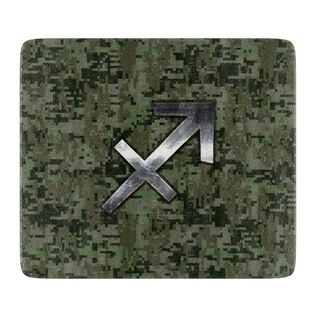 Sagittarius Zodiac-tecken på Woodland Digital Camo (Framsidan)