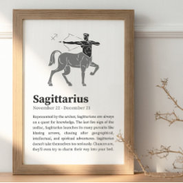 Sagittarius Zodiac-tecken poster