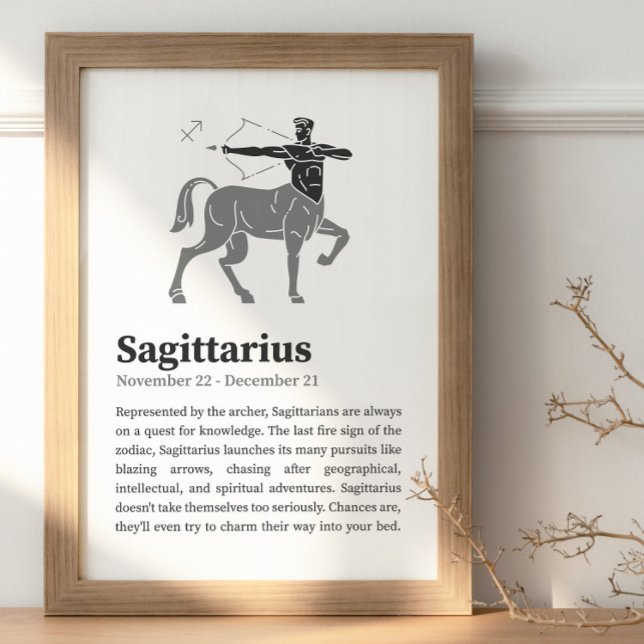 Sagittarius Zodiac-tecken poster (Skapare uppladdad)
