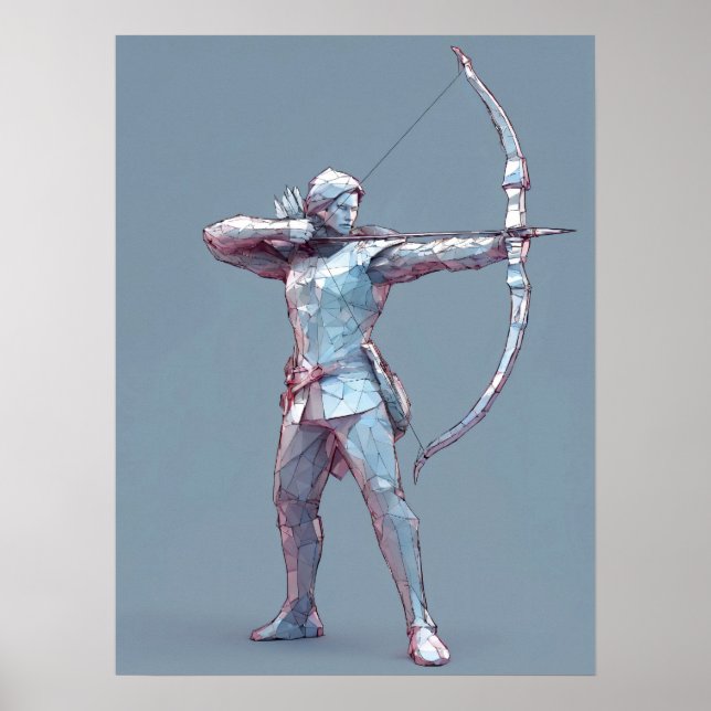 Sagittarius Zodiac-tecken Poster (Framsidan)