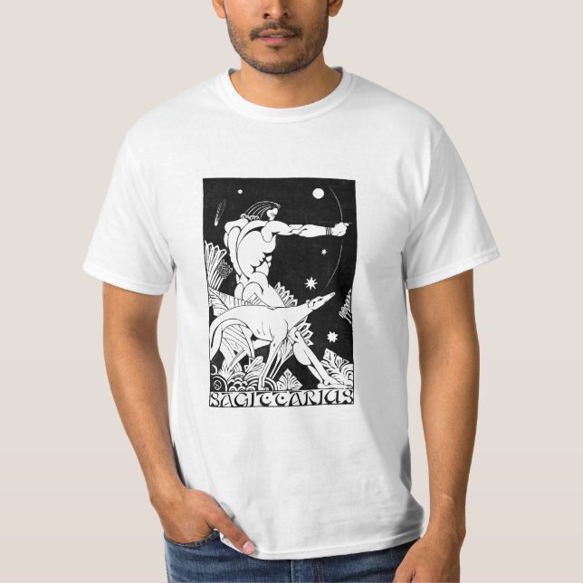 Sagittarius Zodiac-tecken T Shirt (Framsida)