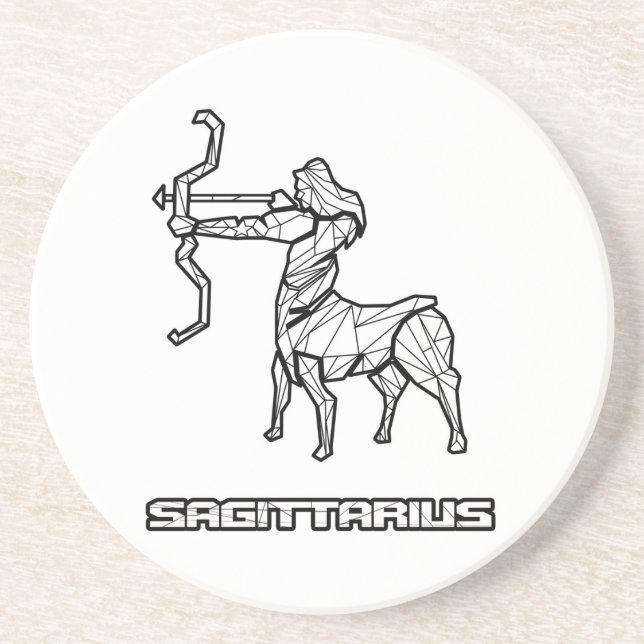 Sagittarius Zodiac-tecken Underlägg (Framsidan)