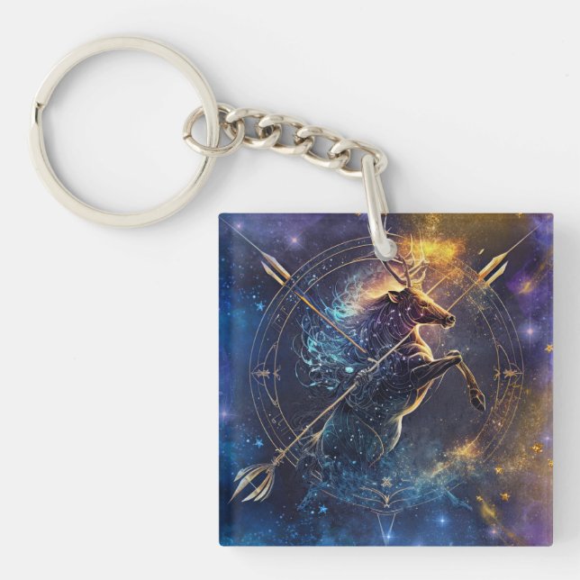 Sagittarius Zodiac-tecken Vattenfärgsdesign (Framsidan)