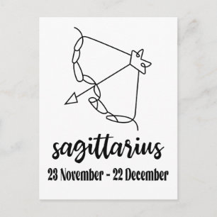 Sagittarius, Zodiac-tecken Vykort