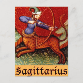 Sagittarius Zodiac-tecken Vykort