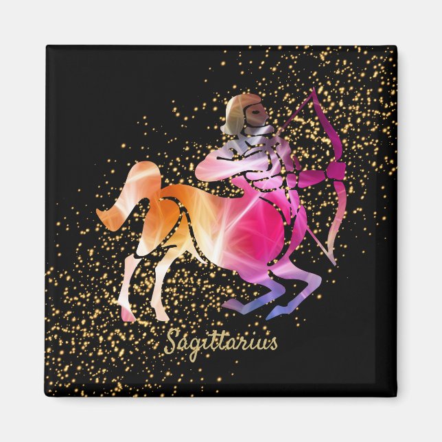 Sagittarius - Zodiac undertecknar Magnet (Framsidan)