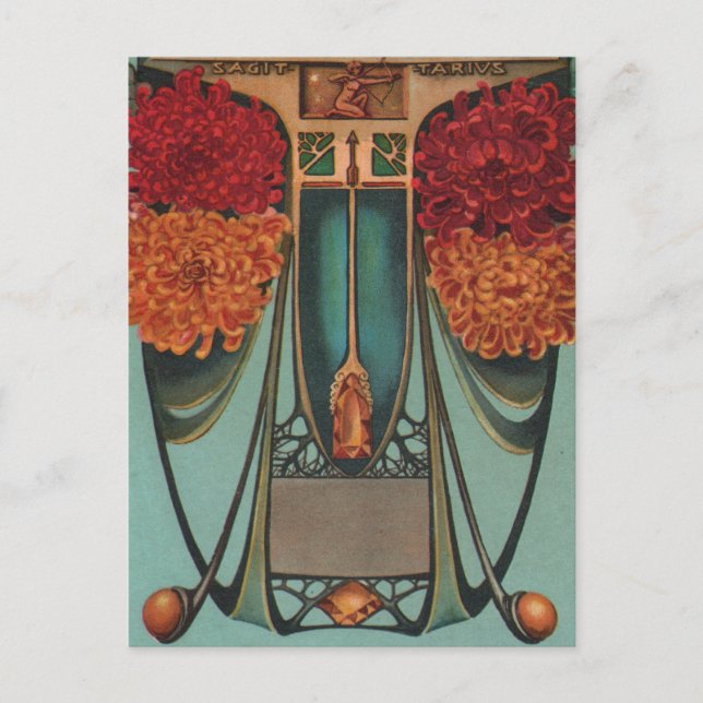 Sagittarius - Zodiac Vykort (Framsida)