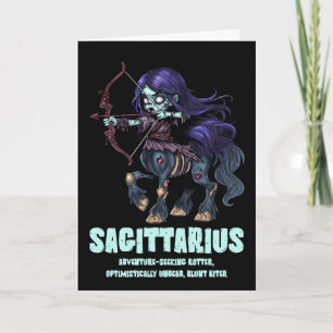 Sagittarius Zombie Kort