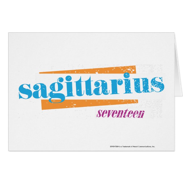 SagittariusAqua Hälsningskort (Framsidan Horizontal)