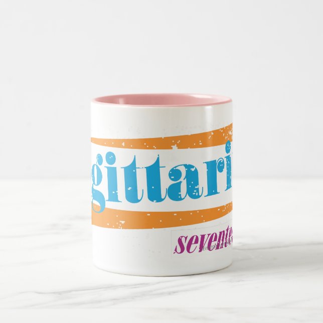 SagittariusAqua Två-Tonad Mugg (Center)