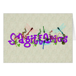 Sagittariusblommor OBS Kort