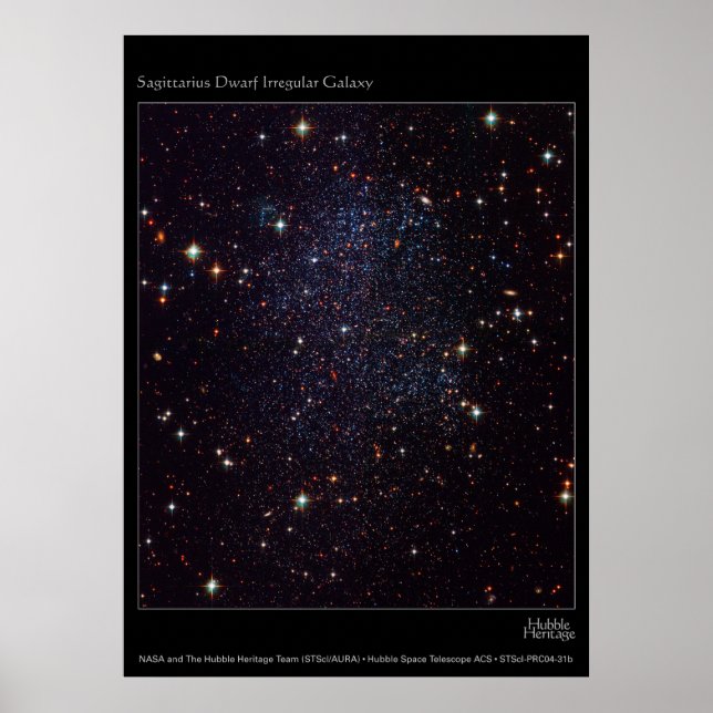 SagittariusDwarfIrreguljärtGalaxy-20 Poster (Framsidan)