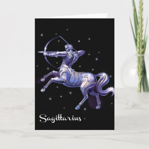 Sagittariusfödelsedagkort Kort
