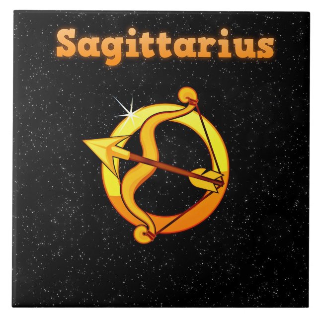 Sagittariusillustration Kakelplatta (Framsidan)