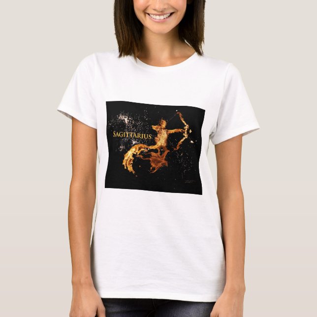 SagittariusLadies T-tröja - Zodiacsymboler Tee (Framsida)