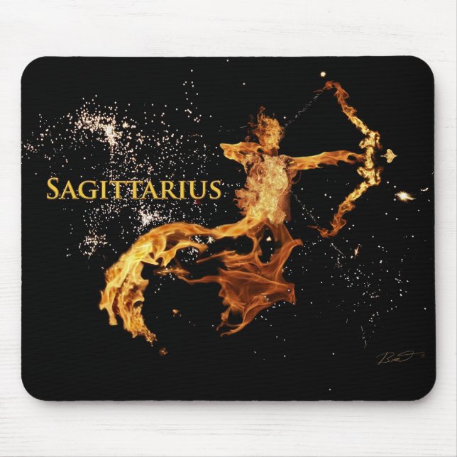 Sagittariusmusen vadderar - Zodiacsymboler Musmatta (Framsidan)
