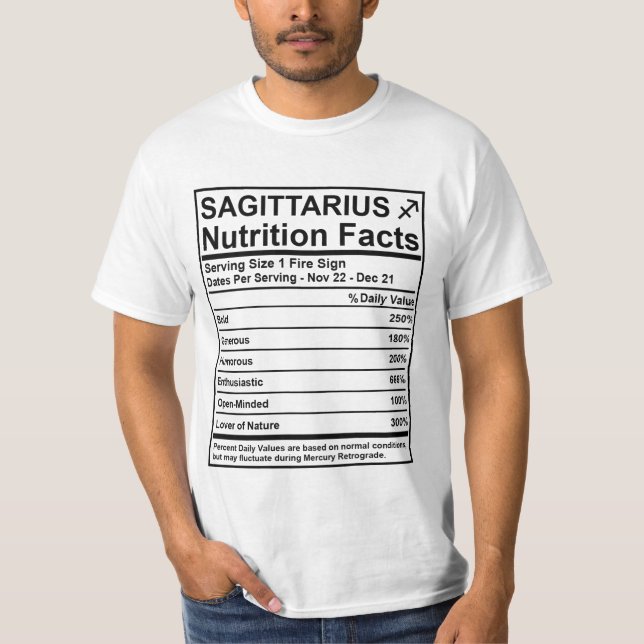 Sagittariusnäringfakta - #SaveTheWorldTribe T Shirt (Framsida)