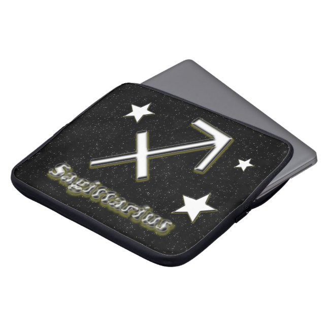 Sagittariussymbol Laptop Sleeve (Framsida topp)