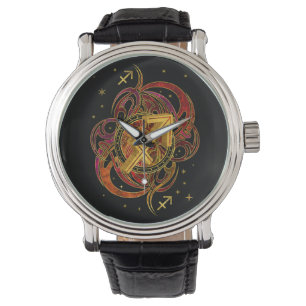SagittariusZodiac undertecknar avfyrar inslag Armbandsur