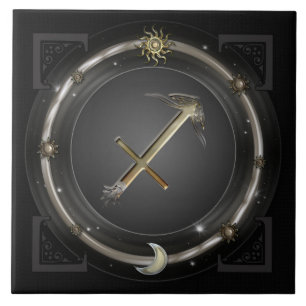 SagittariusZodiac undertecknar Kakelplatta