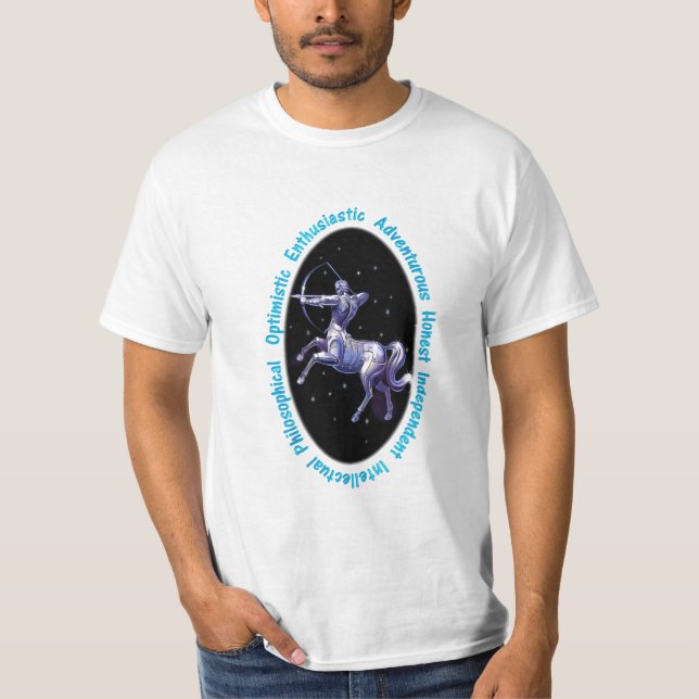 SagittariusZodiac undertecknar T-tröja T-shirt (Framsida)