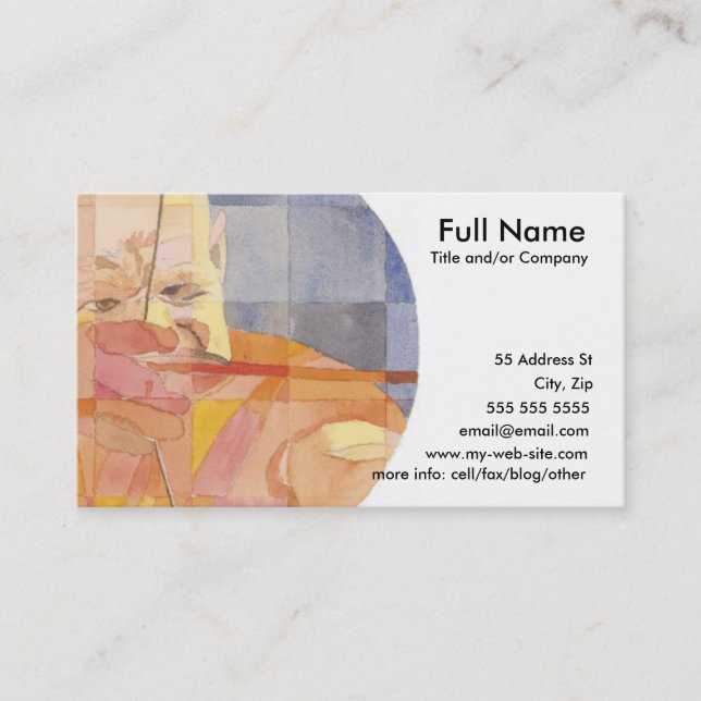 SagittariusZodiac Visitkort (Framsida)