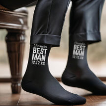 Sägningssockor till best man för bröllop
