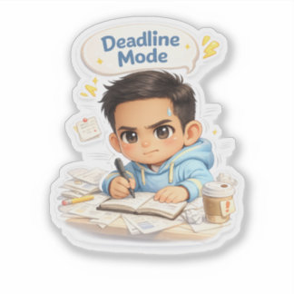 Sago - Cute Deadline Mode Sticker Klistermärken