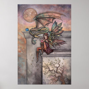 Sago- och drakkonstaffisch av Molly Harrison Poster