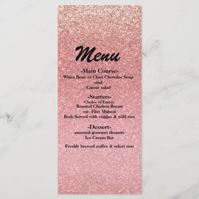 Sago Rosa Glitter Sweet 16 Glam Festmeny Meny (Framsida)