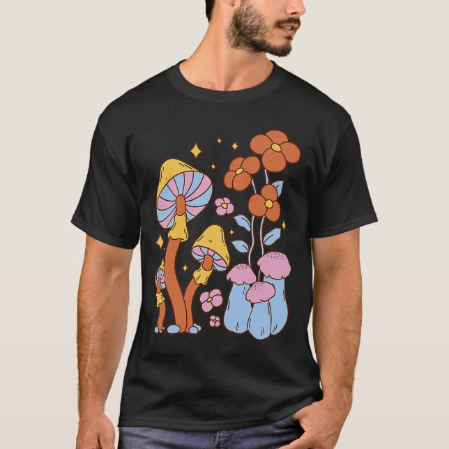 Sago Svamp Trädgård T Shirt (Framsida)
