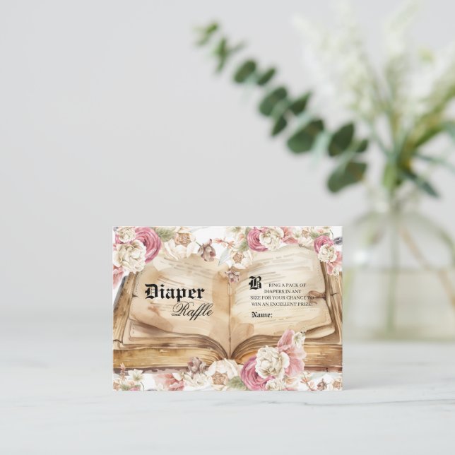 Sagobarnvakt Diaper Tombola Tilläggskort (Stående Fram)